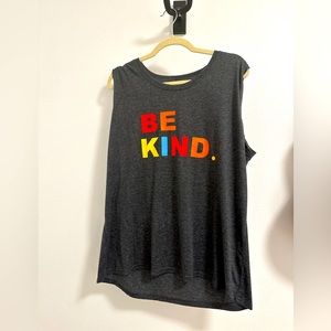 2XL tank top. “Be Kind”.
